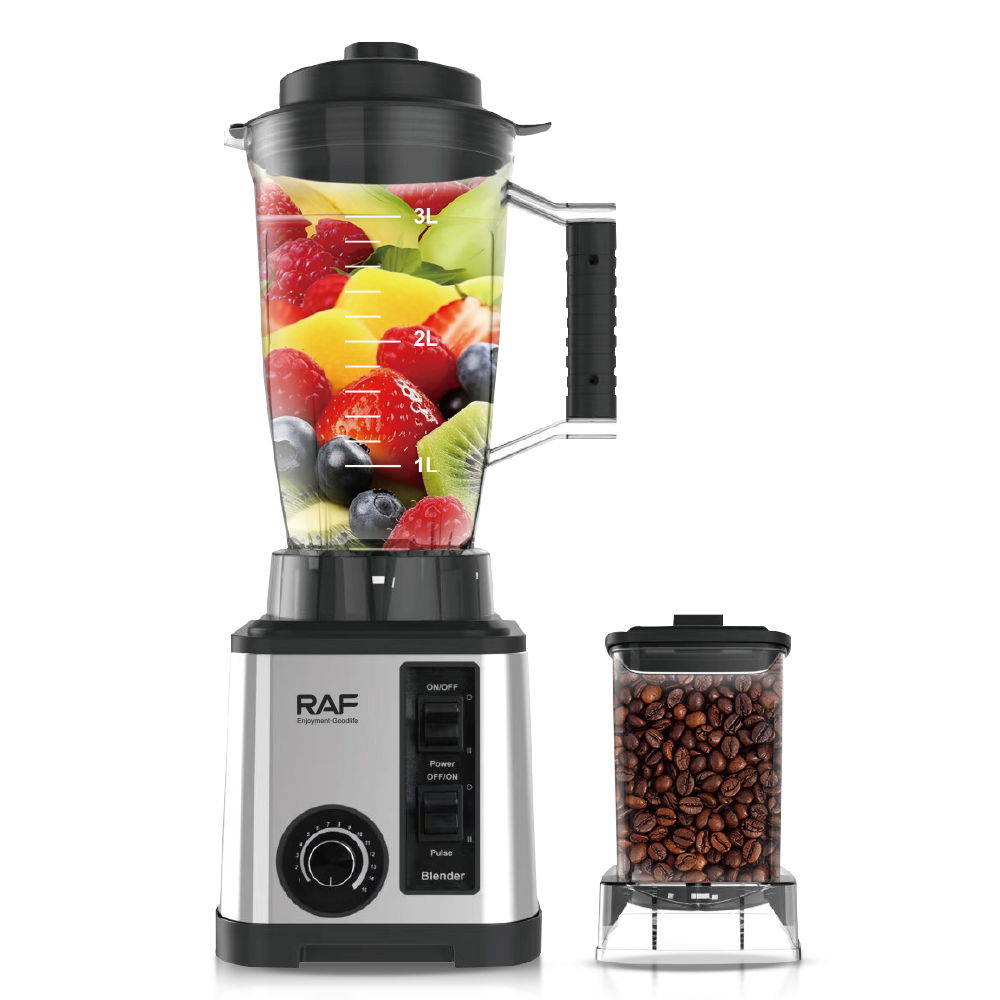 RAF European standard cross-border 3L multi-functional two-in-one juicer, household high-power food processor, juicer, grinder Specification drawing