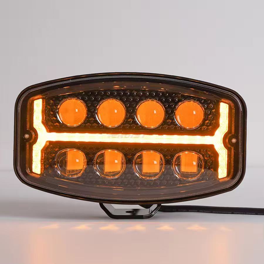 Truck LED spotlights, 10-inch work lights, amber off-road vehicle spotlights, European truck lights, truck lighting lamps Item Picture