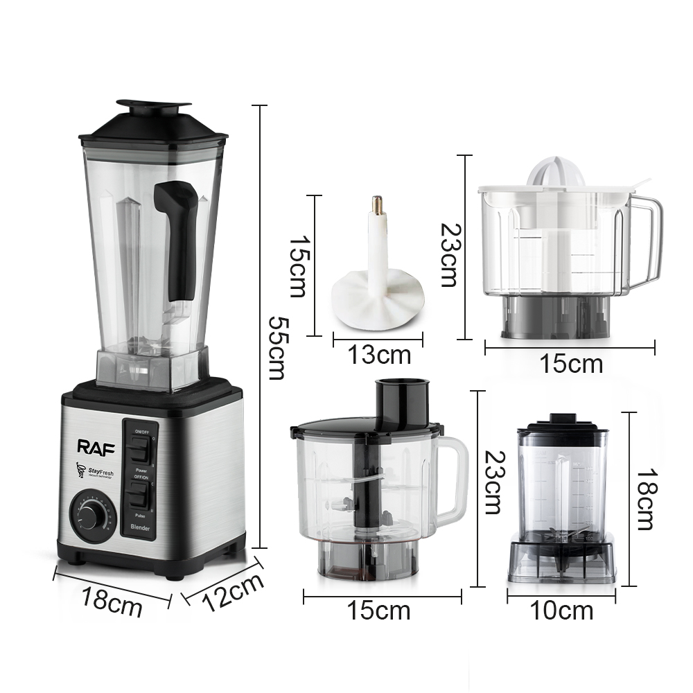 RAF European standard cross-border 3L multi-functional five-in-one juicer, household high-power food processor, juicer, grinder Item Picture