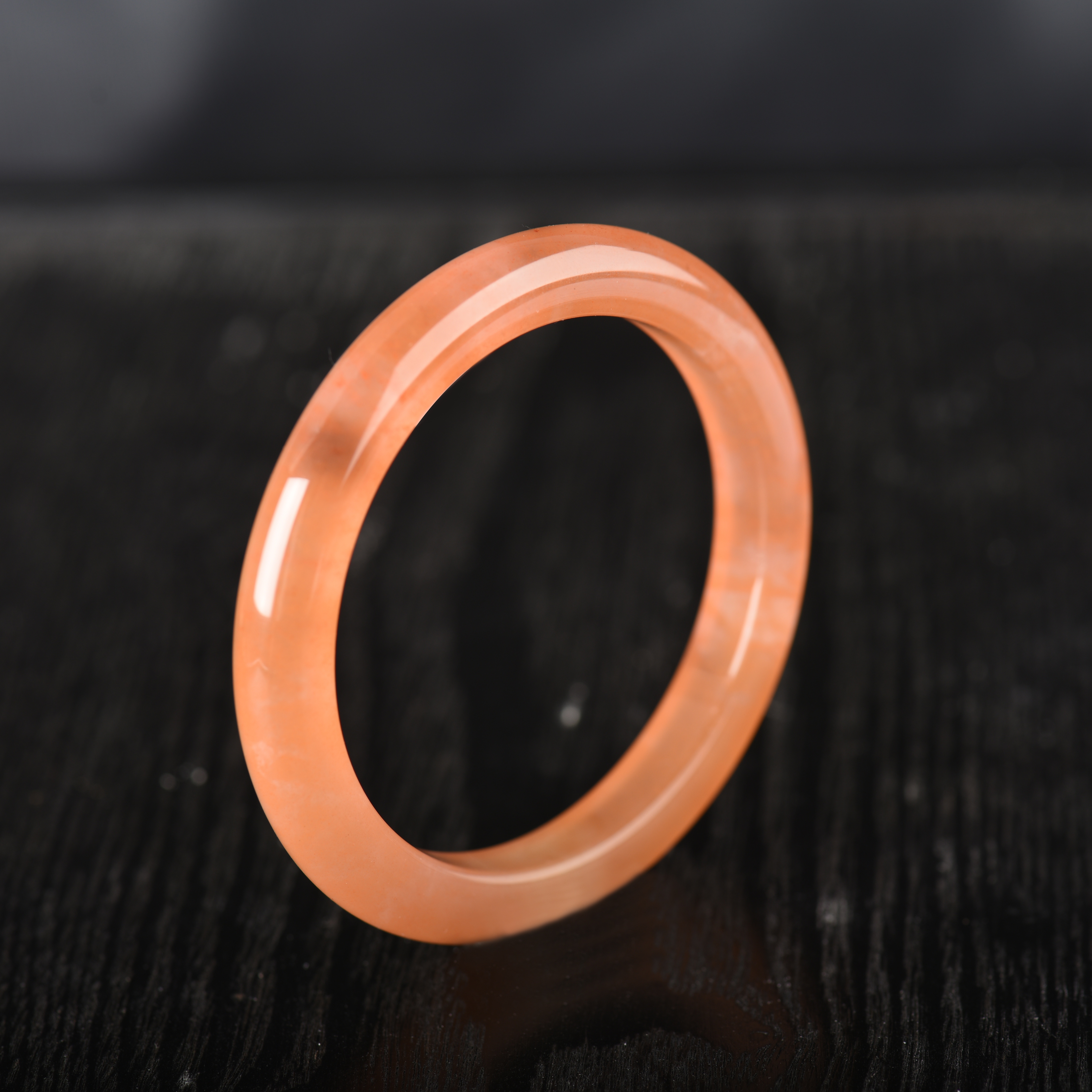 天然桃花酿手镯新疆金丝玉手镯女款正品天山翠玉镯子新中式送礼物