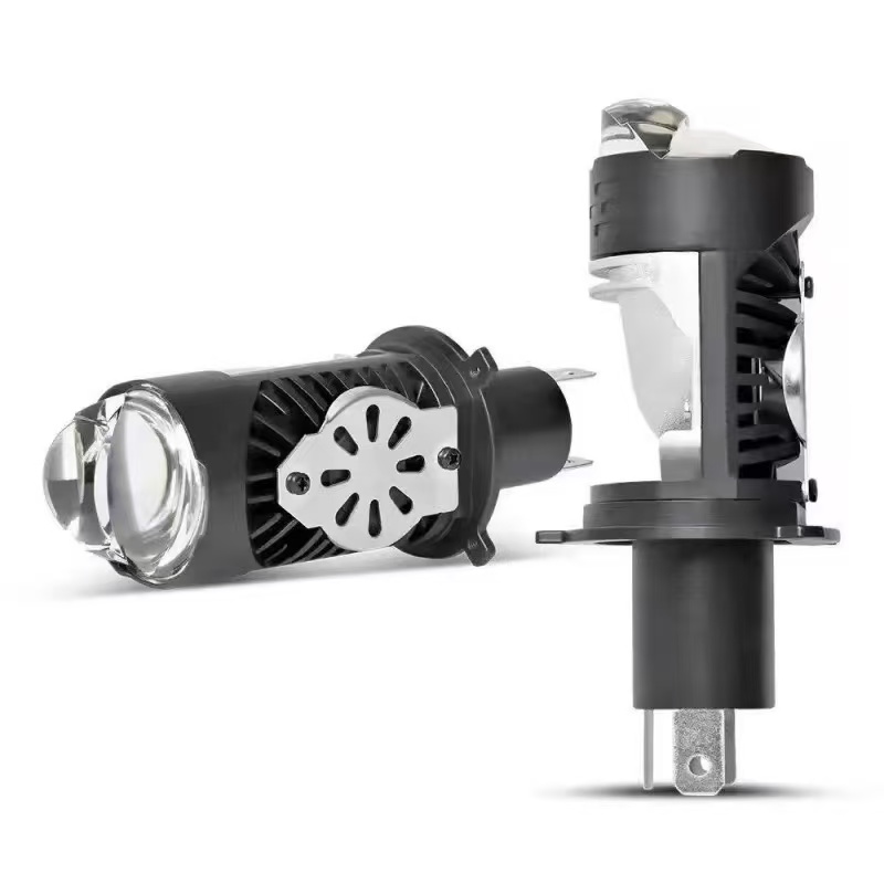Motorcycle LED lens lamp H4 high and low beam integrated lamp, through-hole high-brightness spotlight, spotlight, fisheye lamp, South American model pic 4