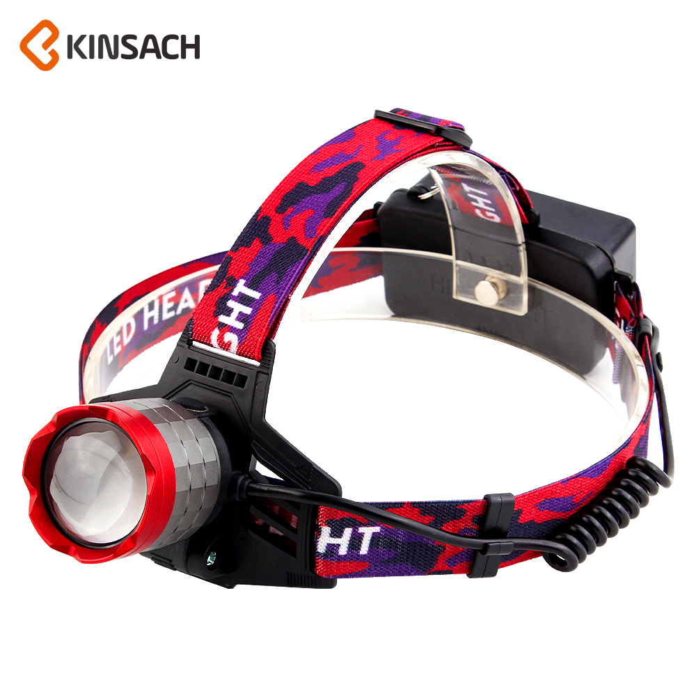 KINSACH Star Source TYPE-C Rechargeable White Laser telescopic Focusing Headlamp