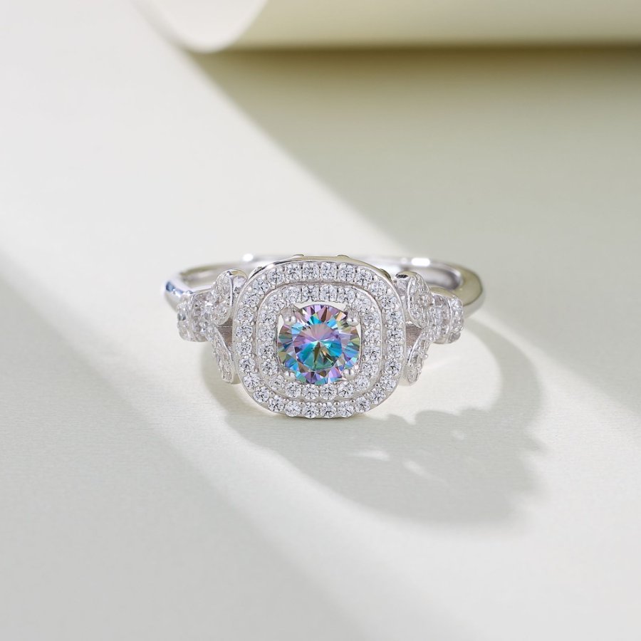 戒指/复古戒指/彩色锆石戒指/手工戒托/Awayi细节图