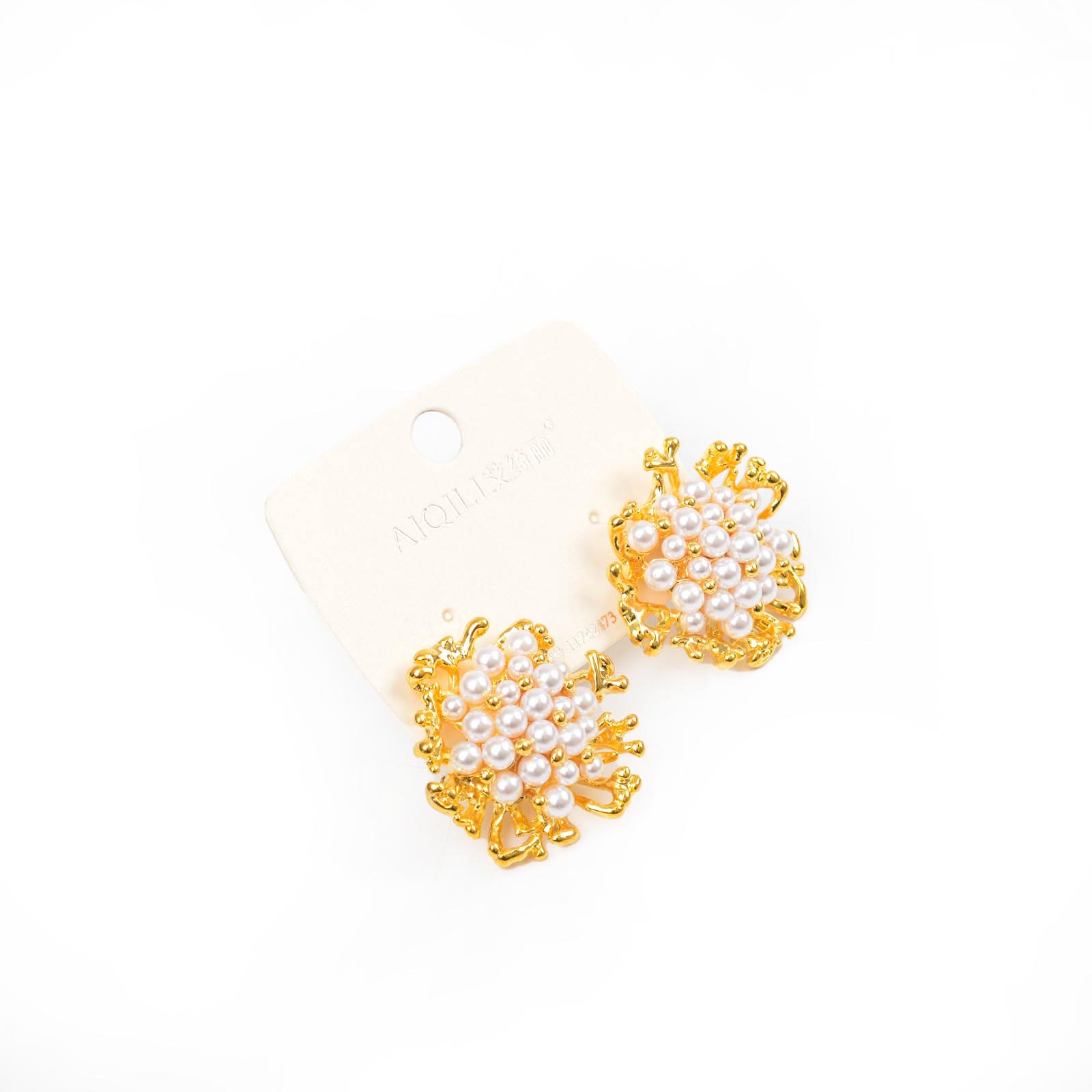 饰品/耳饰/耳环/珍珠耳环/烧焊锆石耳环细节图