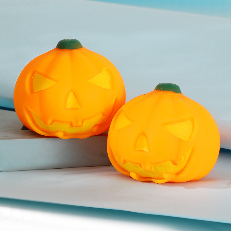 tpr Simulation Food Play Pinching Fun Toys, stress-relieving simulation children's toys, stress-relieving blind bags, pumpkin Pinching fun details Picture