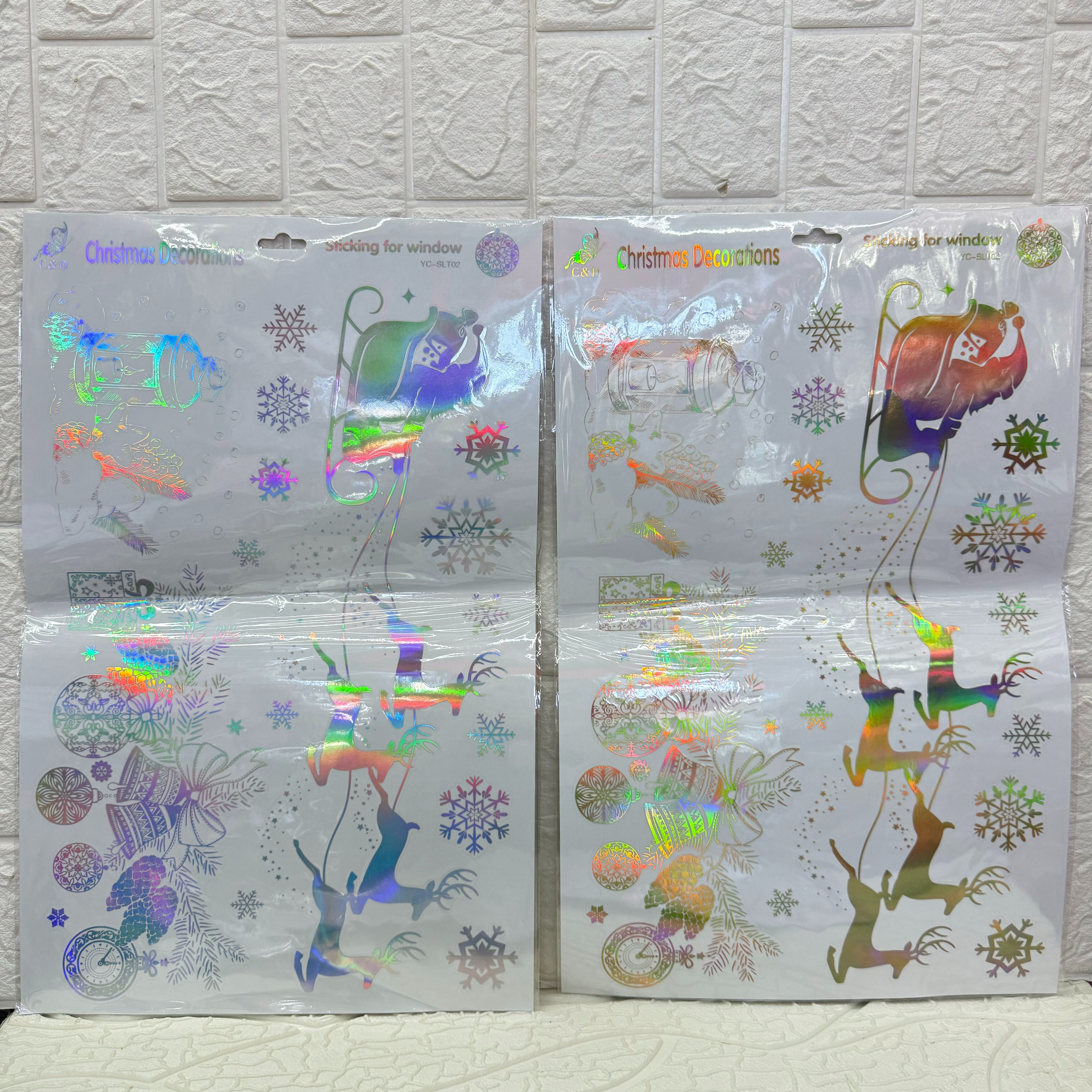 Christmas PVC decorative wall stickers, Christmas decorative stickers and decorative stickers can be freely pasted details Picture