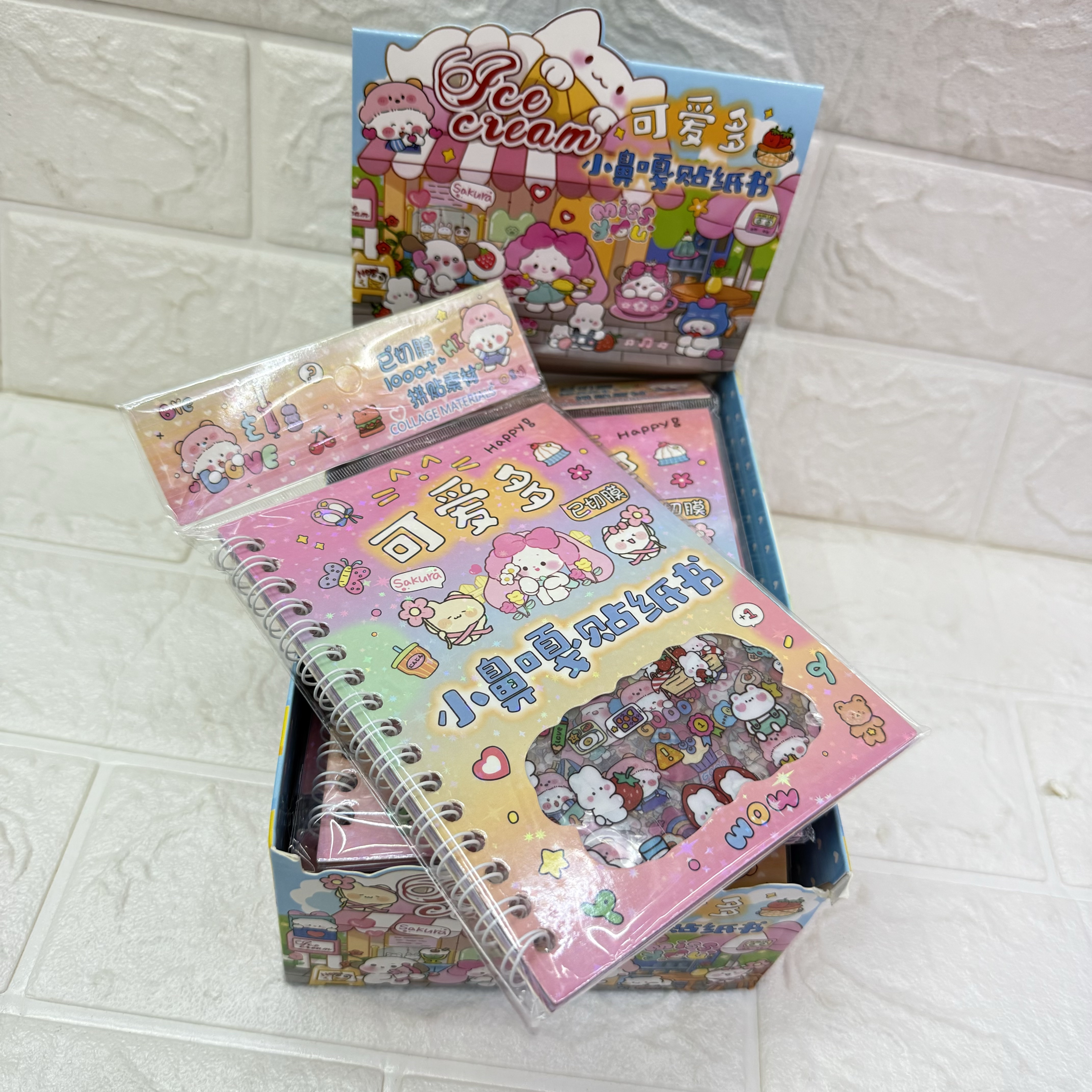 Cute multi-sticker book, three-in-one sticker book, cartoon, cute and creative nail art, nail stickers, planner stickers, handwriting paper details Picture