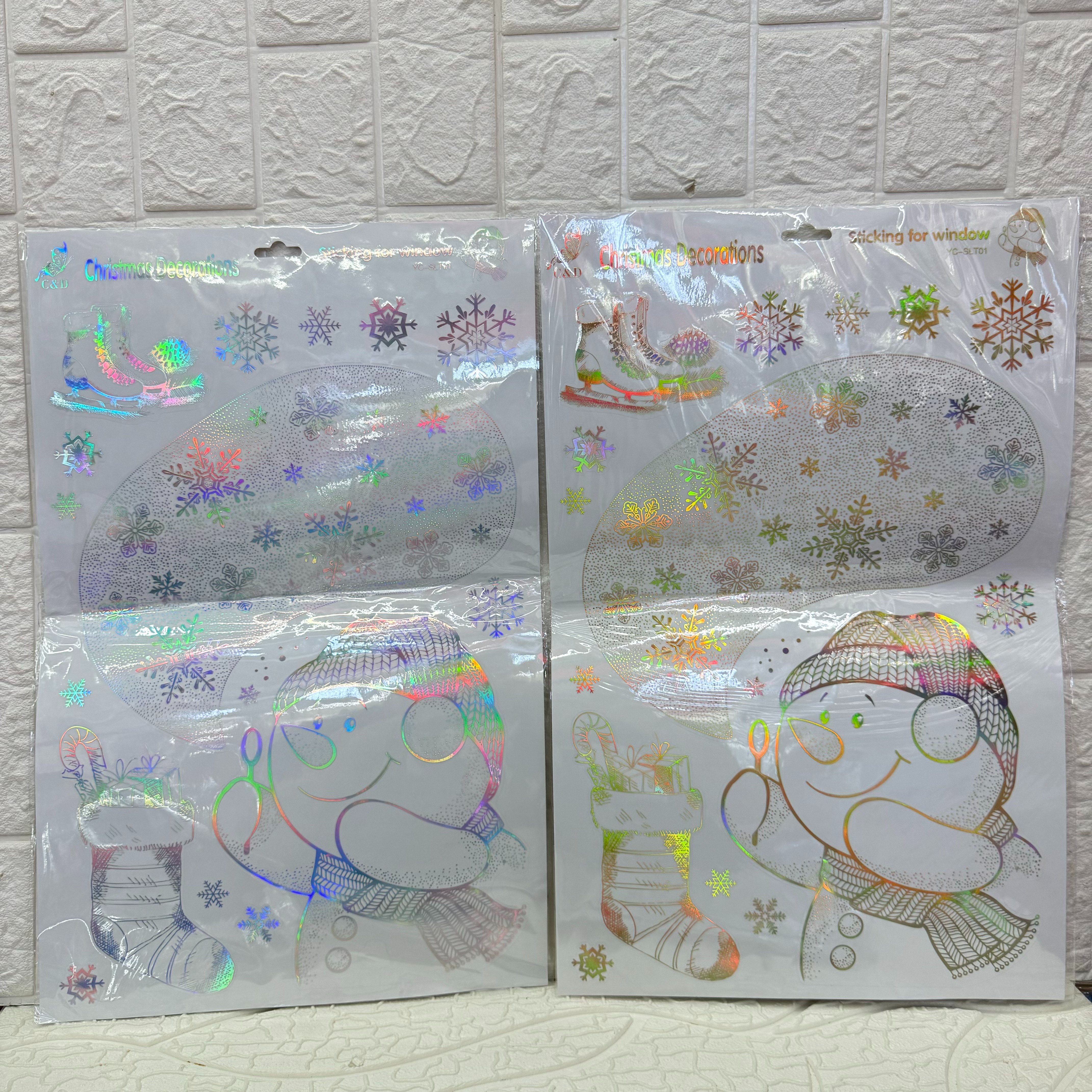 Christmas PVC decorative wall stickers, Christmas decorative stickers and decorative stickers can be freely pasted Specification image