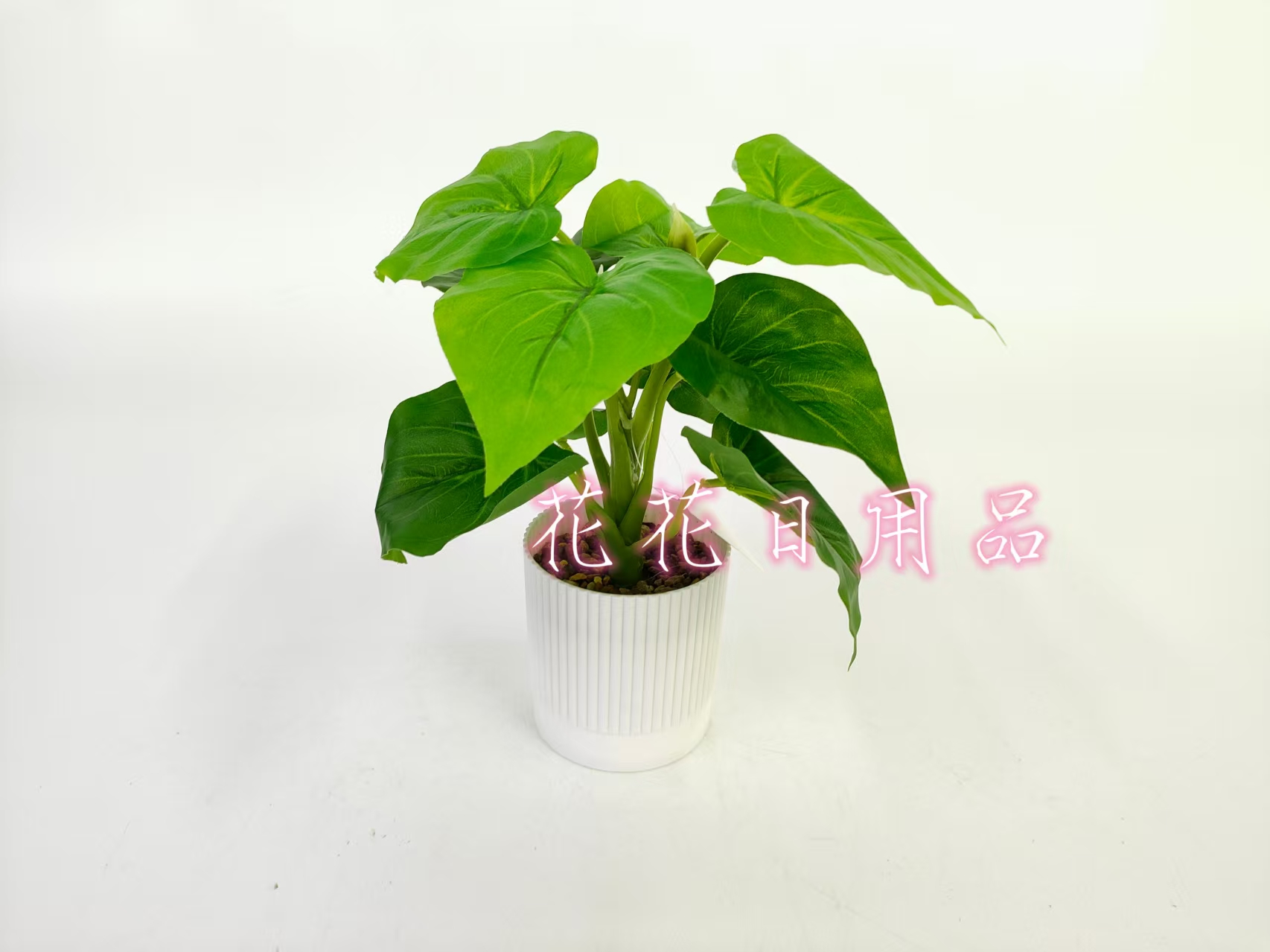 Artificial flowers, fake flowers, bonsai, plastic POTS, green plant leaf decorations Item Picture
