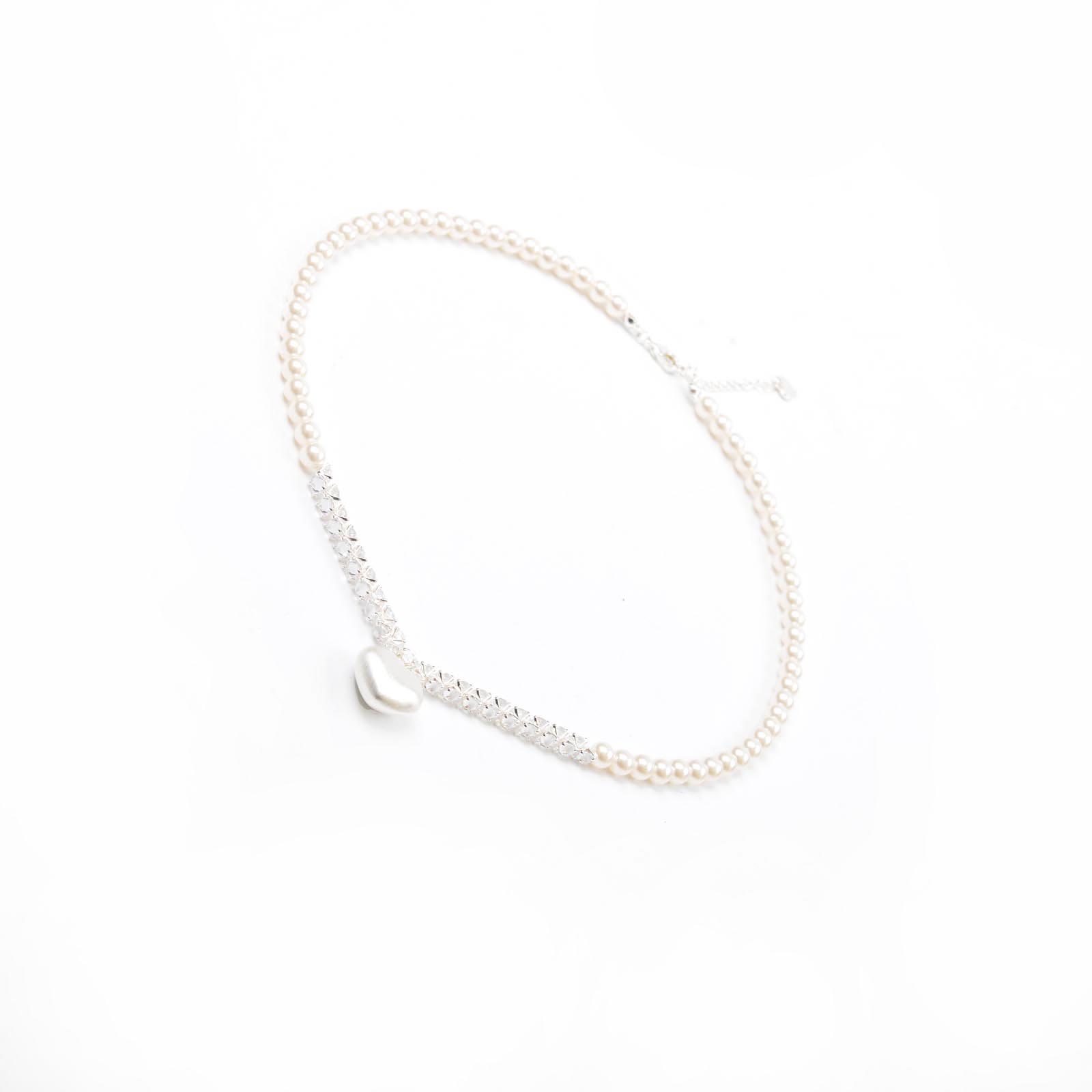 法式简约气质珍珠项链女首饰名媛时尚甜美个性高级感锁骨链白底实物图