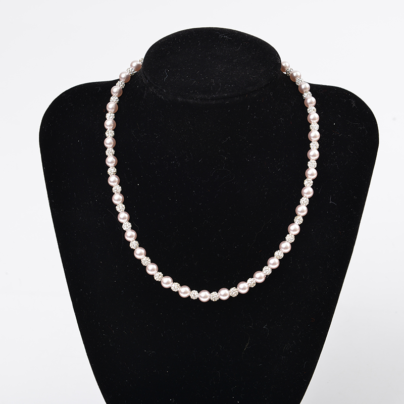 A级珠曼塔玫瑰紫珍珠项链轻奢高级感锁骨链简约时尚百搭手链配饰