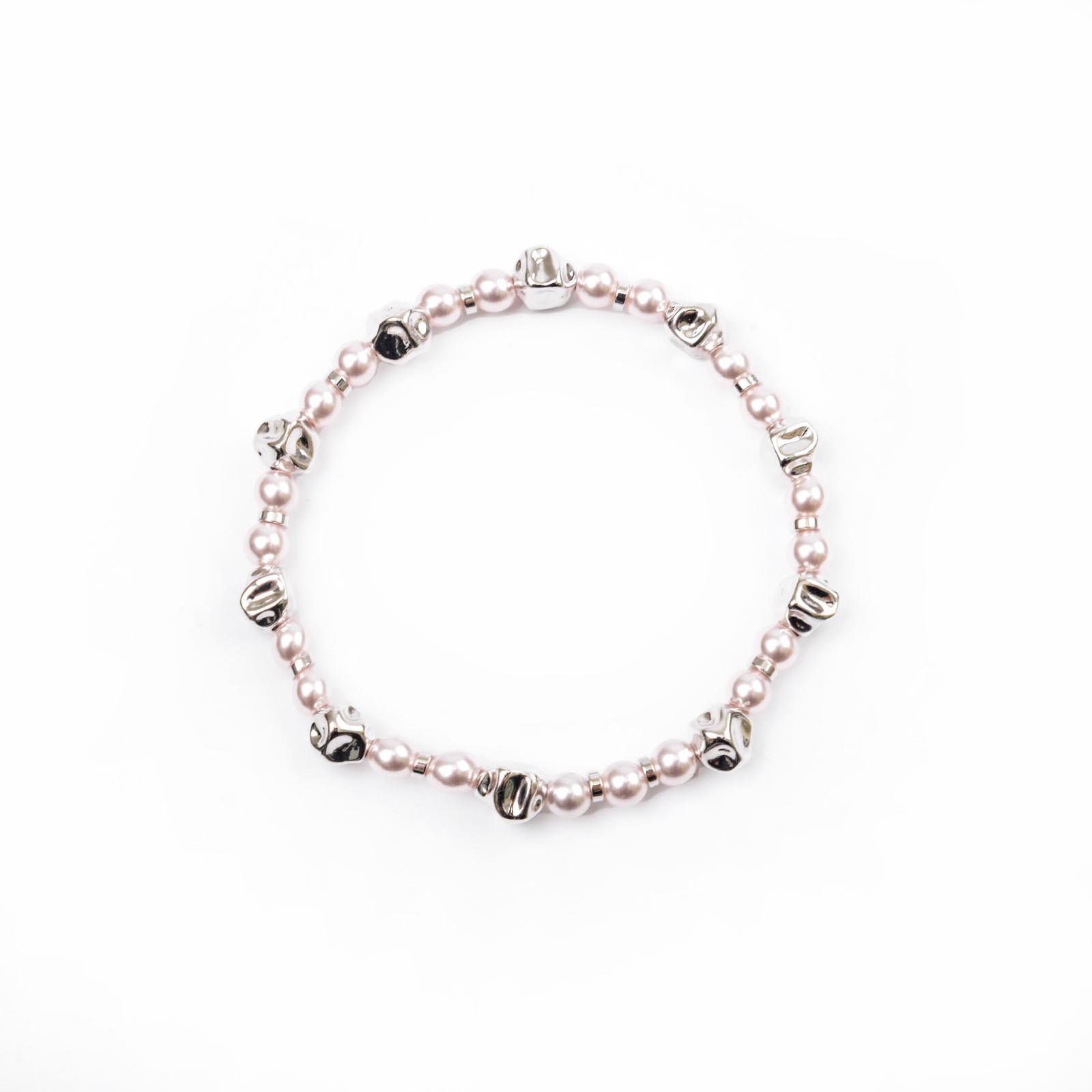 天然巴洛克淡水珍珠手链百搭韩版个性小清新珍珠首饰批发白底实物图