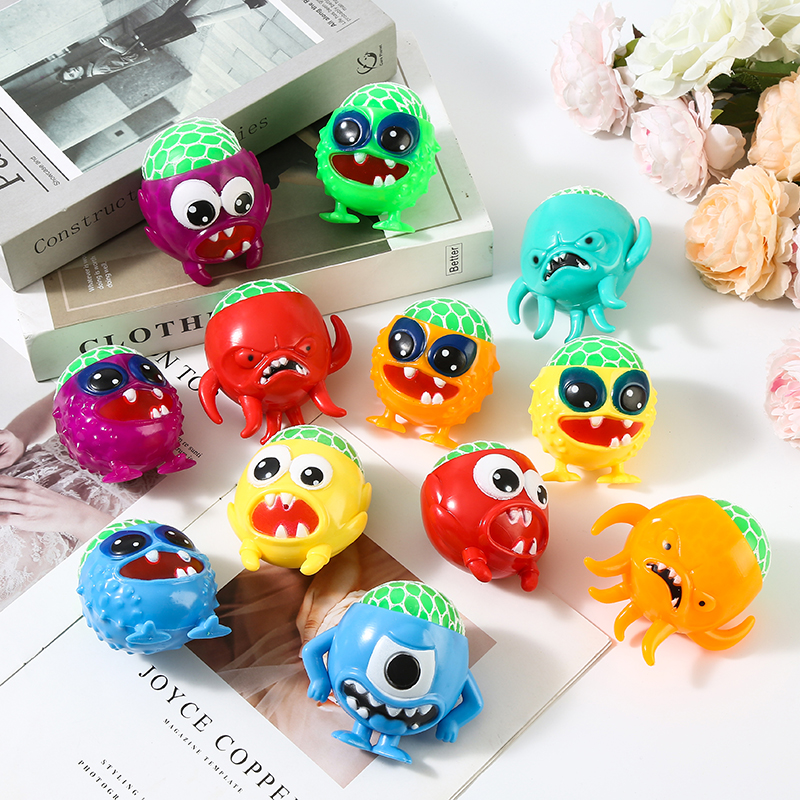 解压捏捏乐减压仿真玩具慢回弹发泄球大头boss热销批发创意网红款