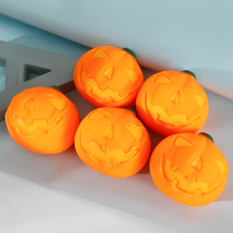 tpr Simulation Food Play Pinching Fun Toys, stress-relieving simulation children's toys, stress-relieving blind bags, pumpkin Pinching fun Specification image