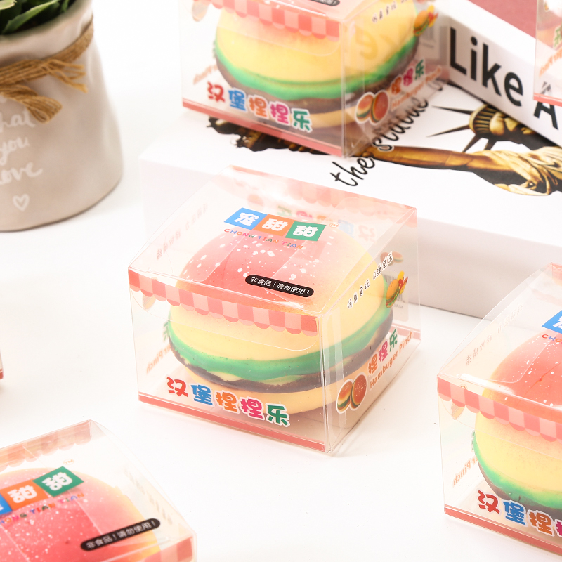 Amazon-style stress-relieving hamburger, French fries, cola kneading fun toy to vent, slow rebound bread stress-relieving toy Application Scenario