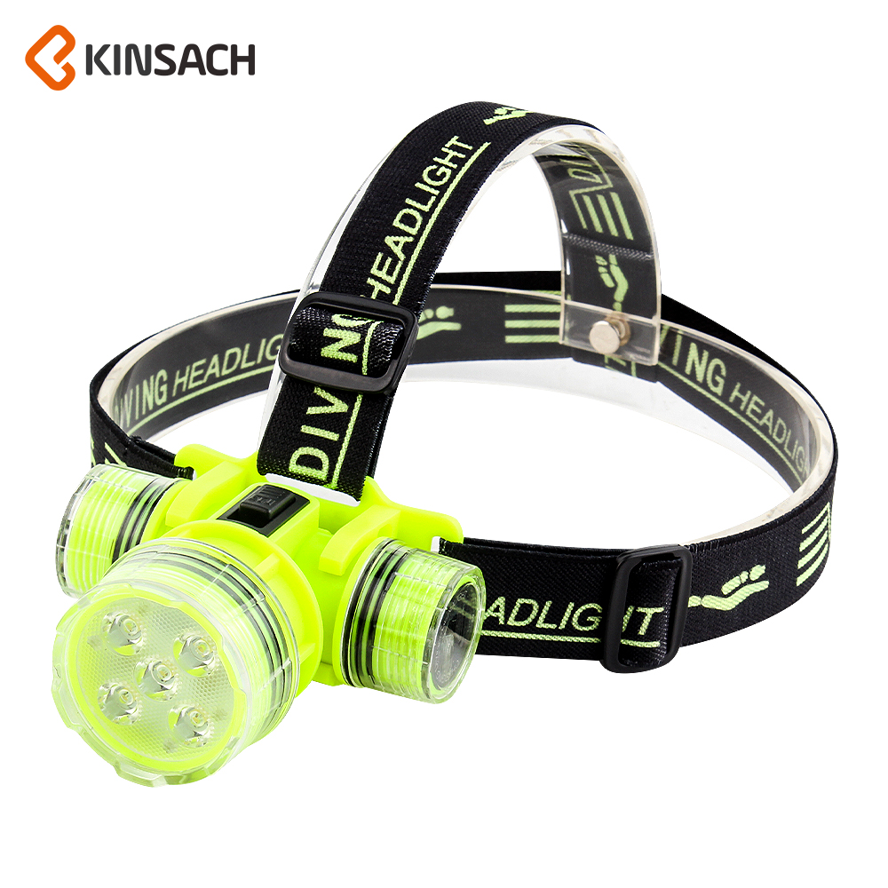 KINSACH Star Source TYPE-C Rechargeable Diving 5*led Headlight