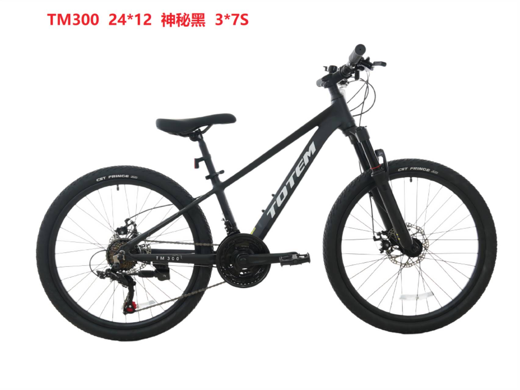 TOTEM TM300-24寸  山地自行车 铝合金补土车架  21速详情6