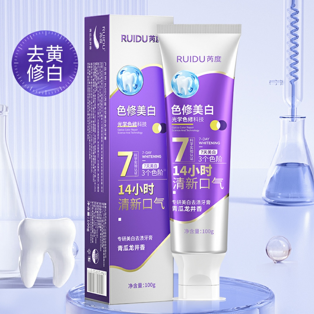 RUIDU芮度专研美白去渍牙膏2.0版本100g