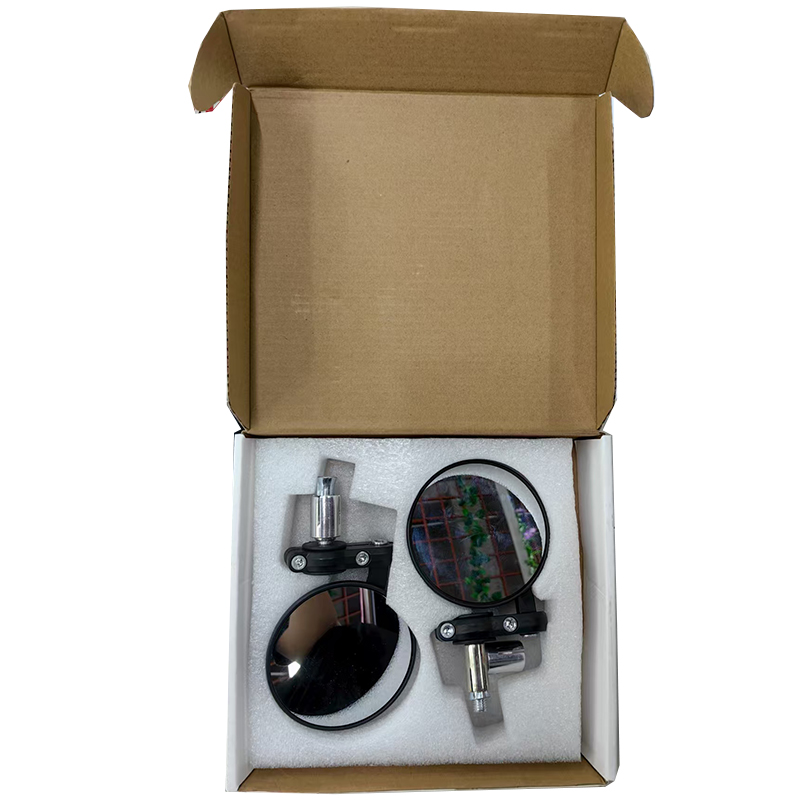 Cross-border supply of universal rearview mirrors for motorcycles, rearview mirrors for electric vehicles, all-aluminum handle mirrors, and small round mirrors Item Picture
