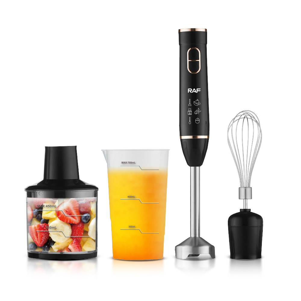 RAF European Standard cross-border handheld cooking stick blender, multi-functional home food cooking, four-in-one complementary food baking Specification drawing