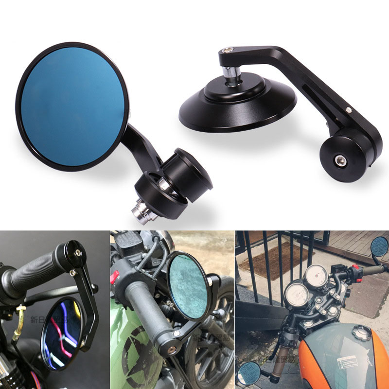 Cross-border motorcycle retro universal rearview mirror CNC high-quality handlebar mirror sports car rearview mirror universal handlebar mirror full figure