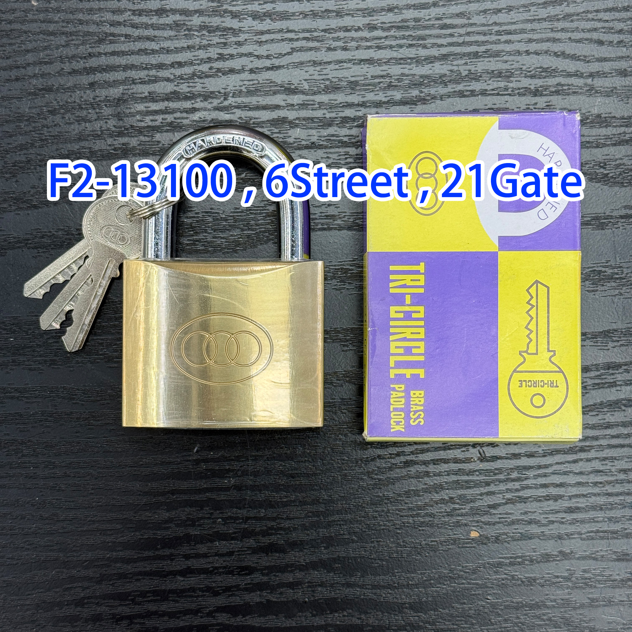 266 266 ثلاثي حلقات من الأقفال النحاسية TRI-Circle 63MM Locks