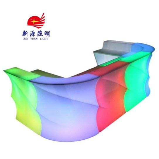 LED波浪吧台酒吧ktv展会装饰展示发光桌子创意晚会酒会接待台家具详情5