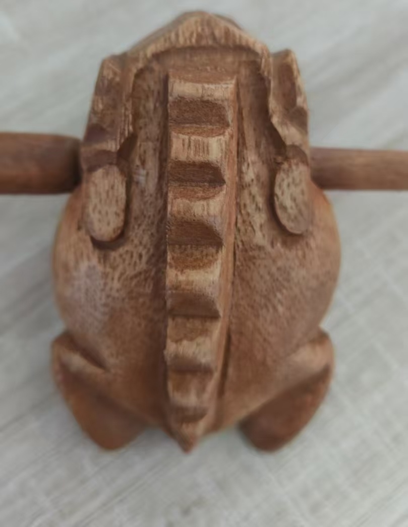 蛙鸣器青蛙乐器蟾蜍鸣蛙筒木质呱呱筒青蛙声模仿音效乐玩偶