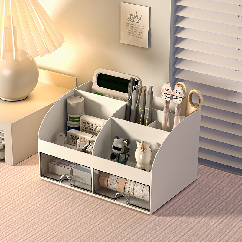 J192-W3505 Office storage box, transparent small drawer type storage cabinet, student desktop compartmentalized storage box