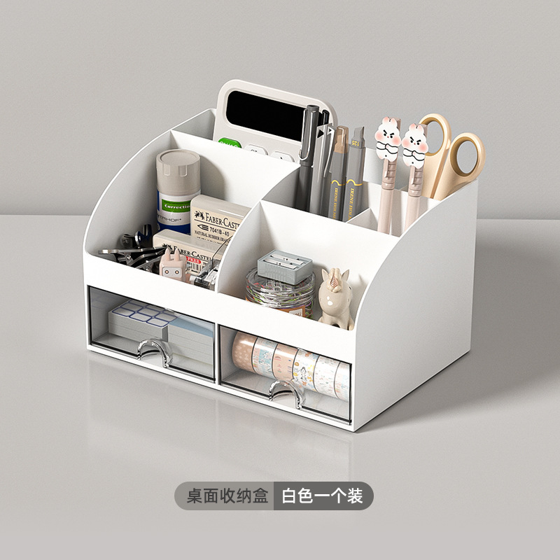 J192-W3505 Office storage box, transparent small drawer type storage cabinet, student desktop compartmentalized storage box Item Picture