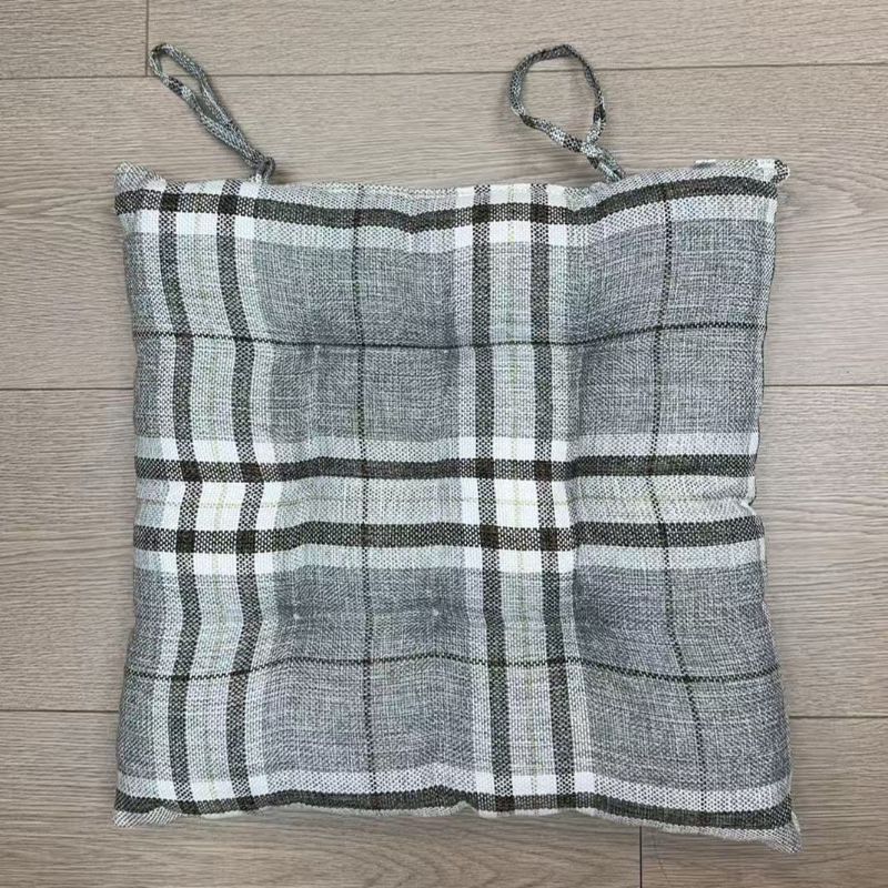 新品爆款 厂家直销 麻料格子九孔坐垫  飘窗榻榻米沙发软座垫  餐桌椅子垫 