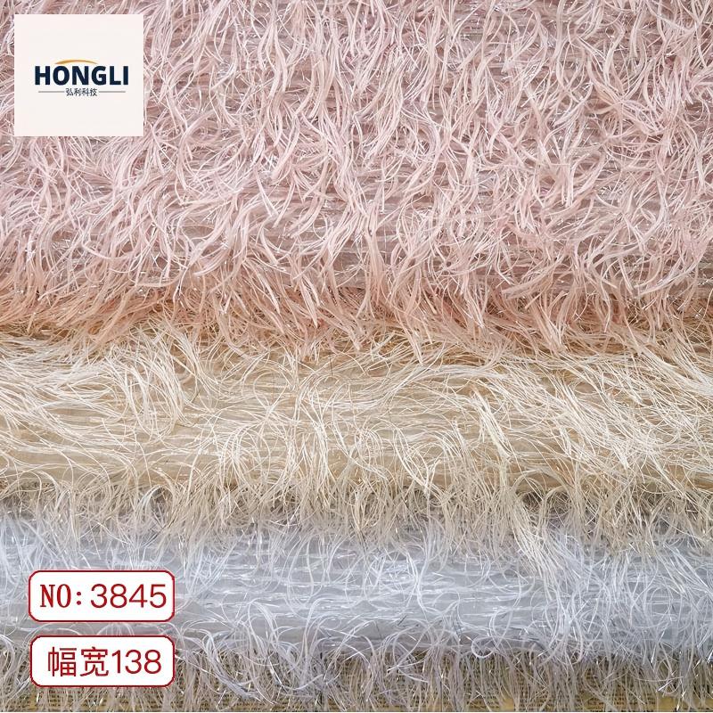 Fashionable fringed gold and silver thread shirt, slightly transparent spring and summer dress decoration fabric, elegant and exquisite women's dress fabric