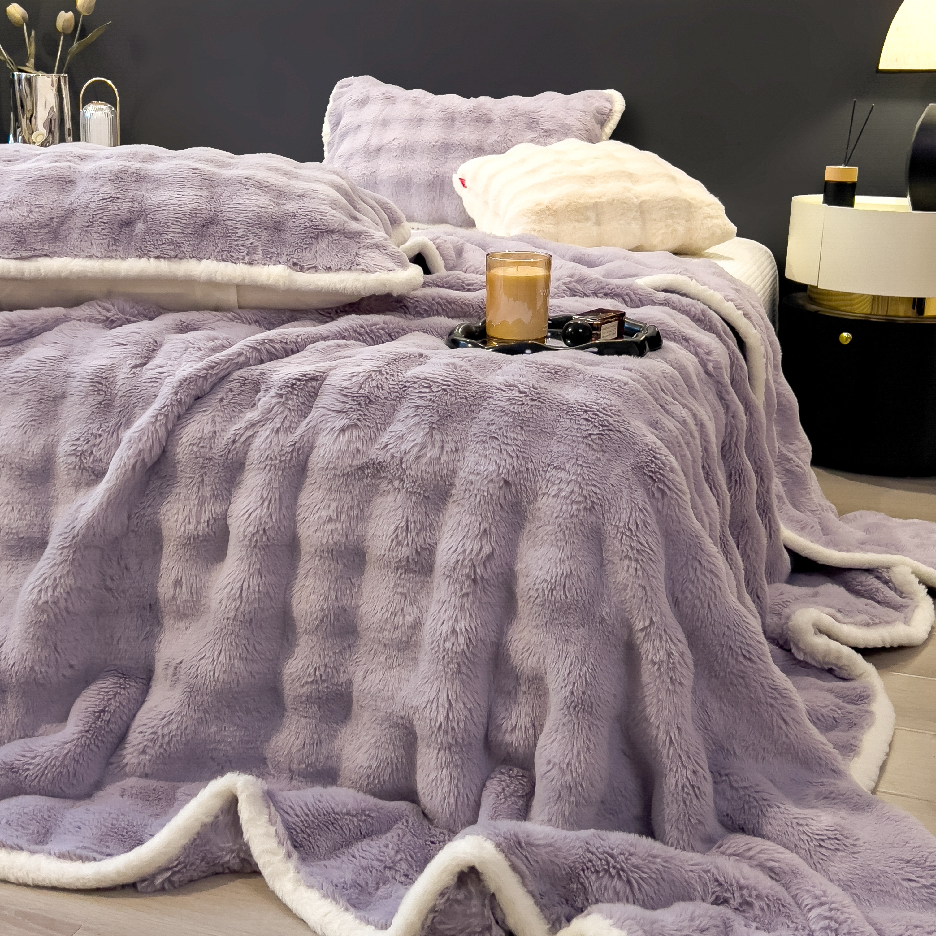 Rabbit fur bubble single-layer blanket, double-sided blanket, Sam's style, wholesale from the source factory, cross-border export supply, soft and skin-friendly pic 6