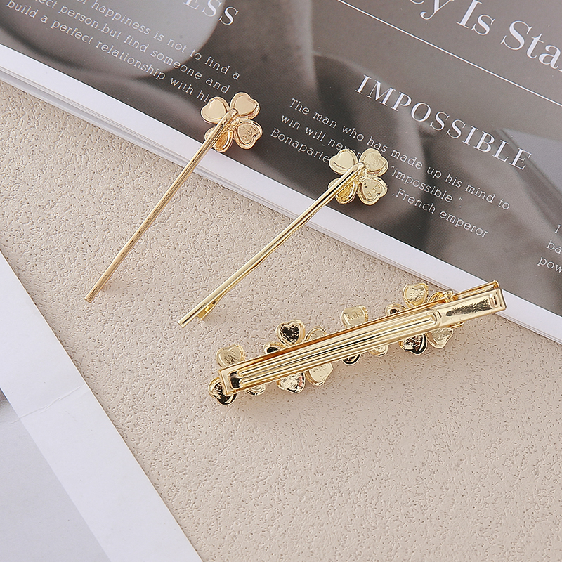 New Korean-style female lead retro sweet flower hair clip, fresh and elegant, side clip broken bangs hair accessory manufacturer wholesale Item Picture