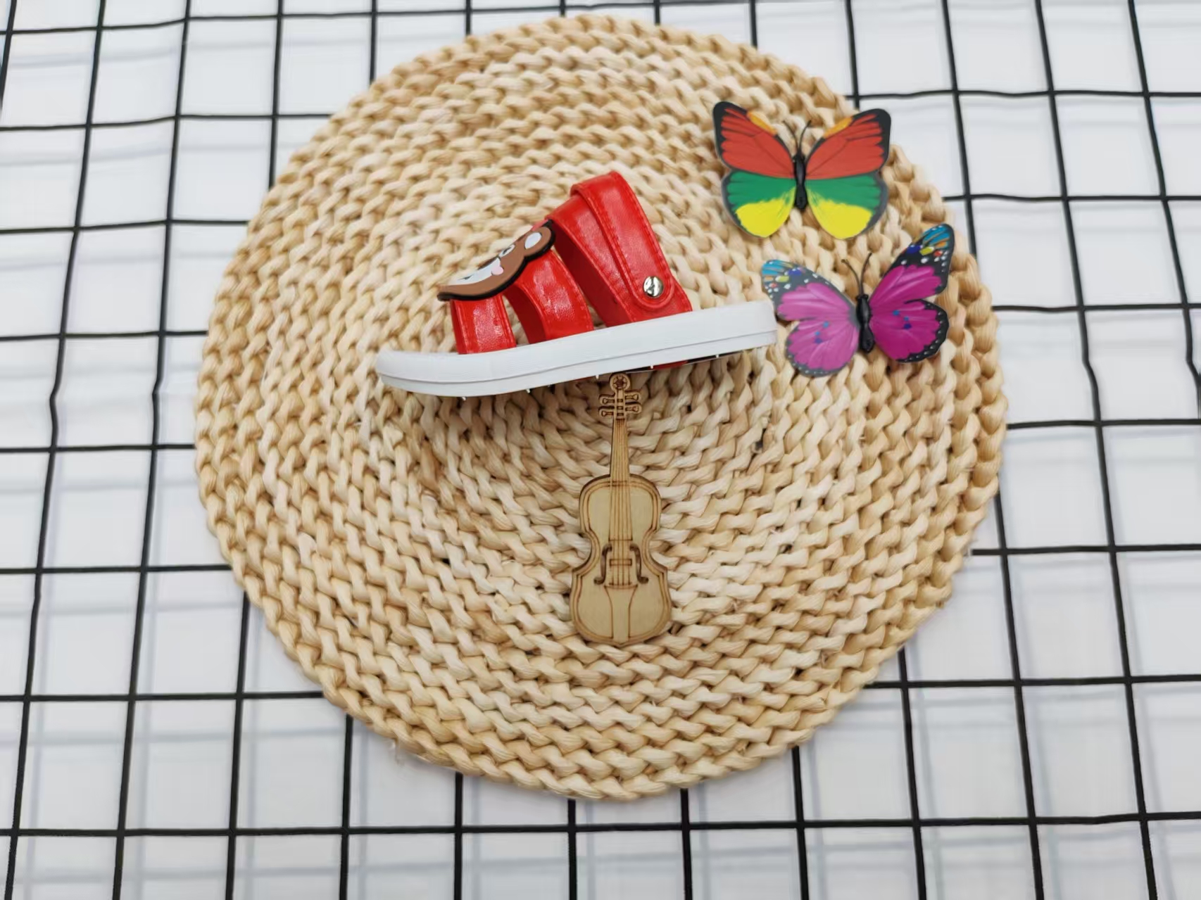 Cute cartoon two-wear flip-flops for summer 2025 Specification drawing