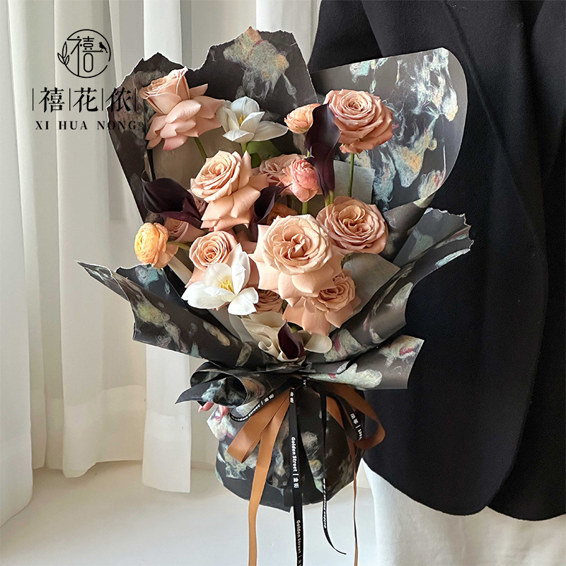 Xihua Nong Ancient Method Paper, flower wrapping paper, Fenghua Paper, thickened, hand-made waterproof, diy flower shop, wholesale of flower art materials Application Scenario
