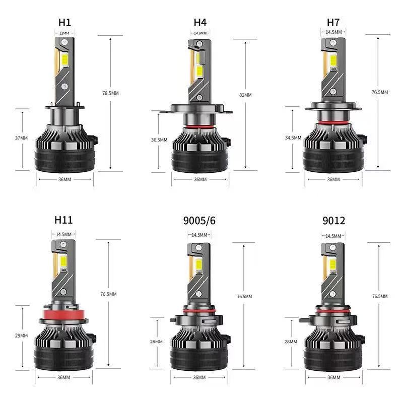 Automotive LED headlights, high beams, spotlights, 150W spotlights, H1, H11, H4 high-power high beams details Picture