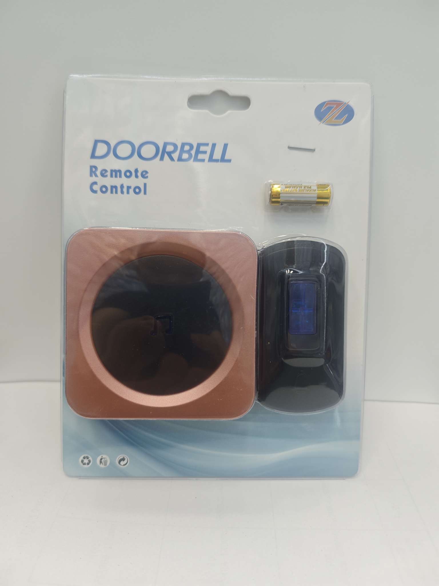 Wireless doorbell, remote control doorbell, electronic remote control doorbell, home wireless call button, electronic doorbell, 7885DC doorbell Item Picture
