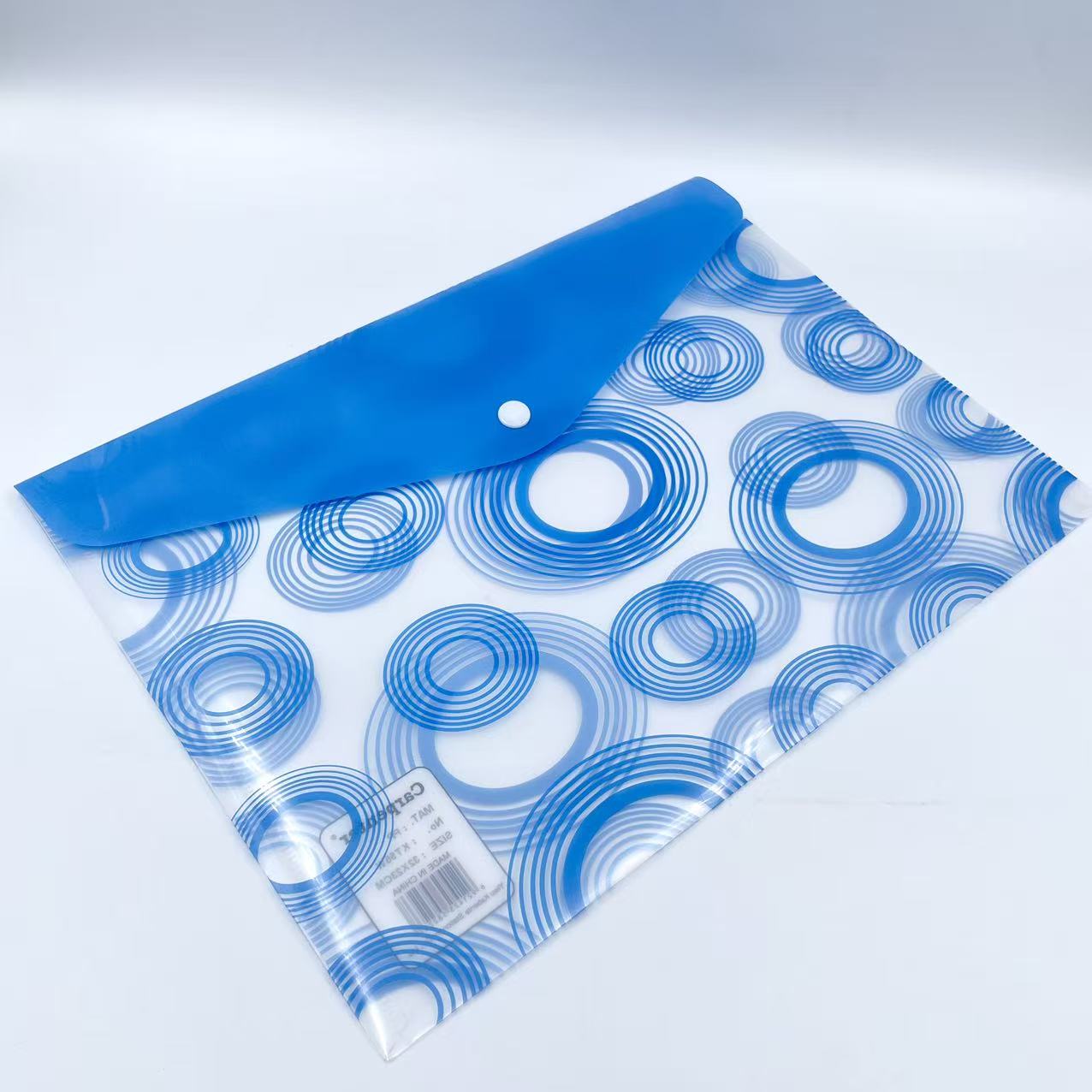 Multi-color printed button bags, office materials bags, A4 storage bags, student test paper classification bags Application Scenario