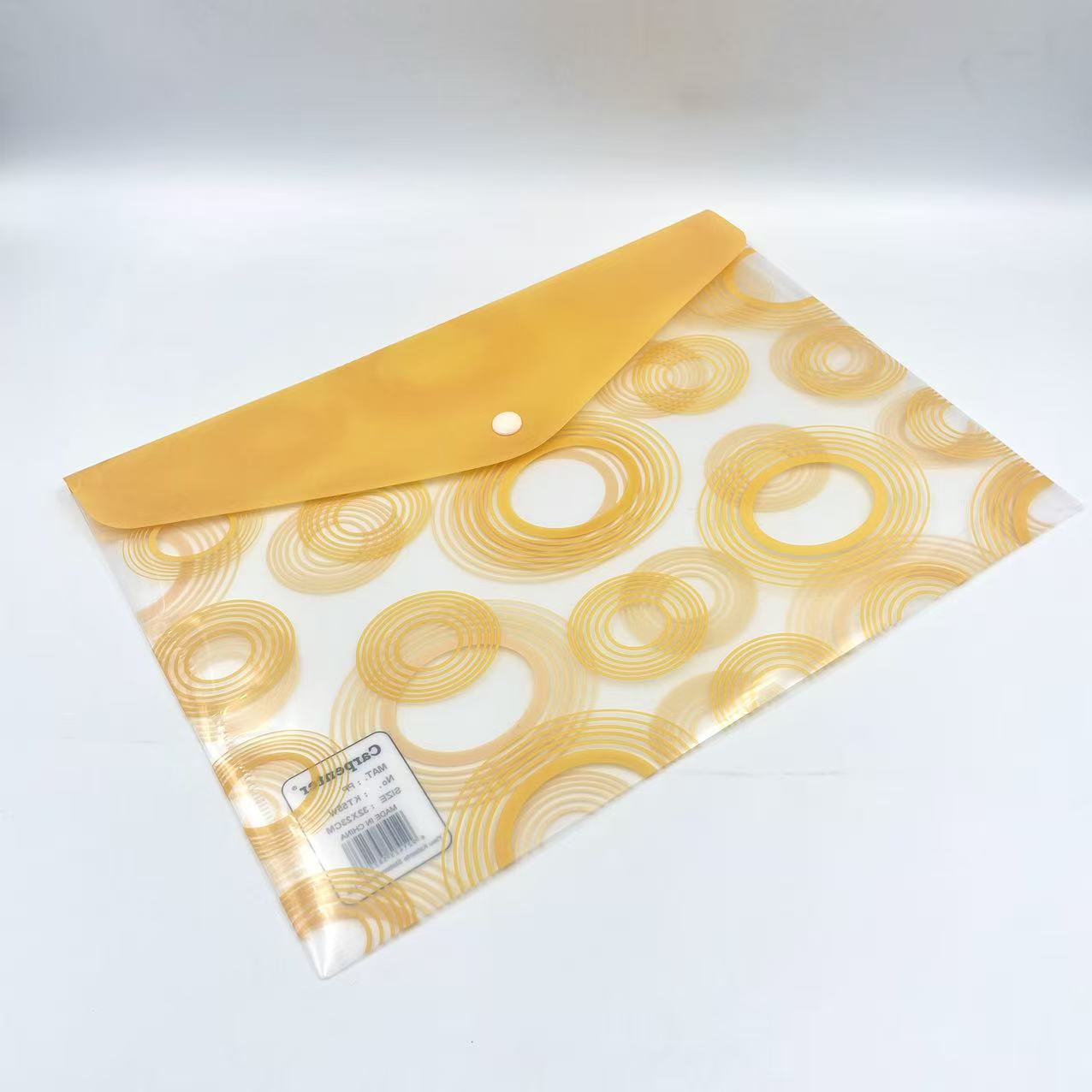 Multi-color printed button bags, office materials bags, A4 storage bags, student test paper classification bags details Picture