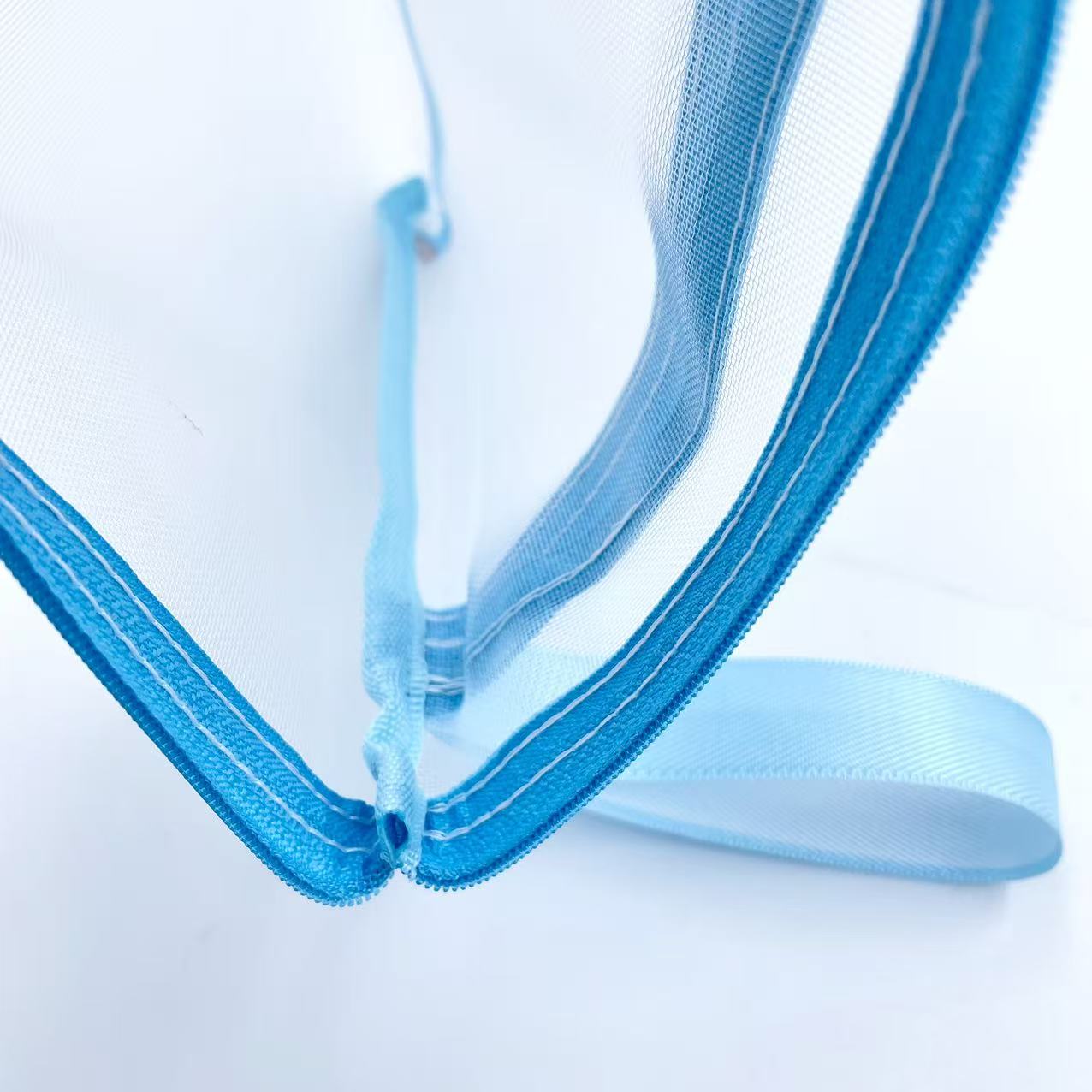 Double-layer zipper bag, office document bag, nylon mesh A5 file bag, student test paper bag, ticket bag Item Picture