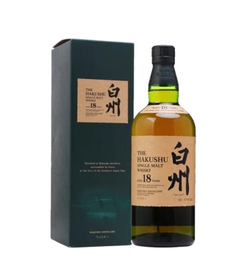 批发包邮日本原装进口洋酒白州18年单一麦芽威士忌700ml 43%vol