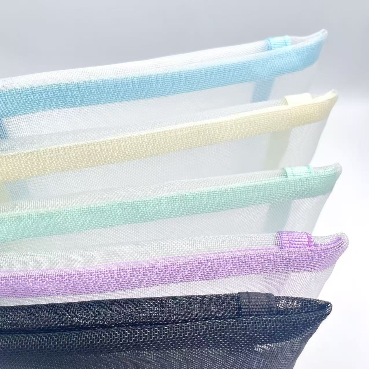 Double-layer zipper bag, office document bag, nylon mesh A5 file bag, student test paper bag, ticket bag Specification image