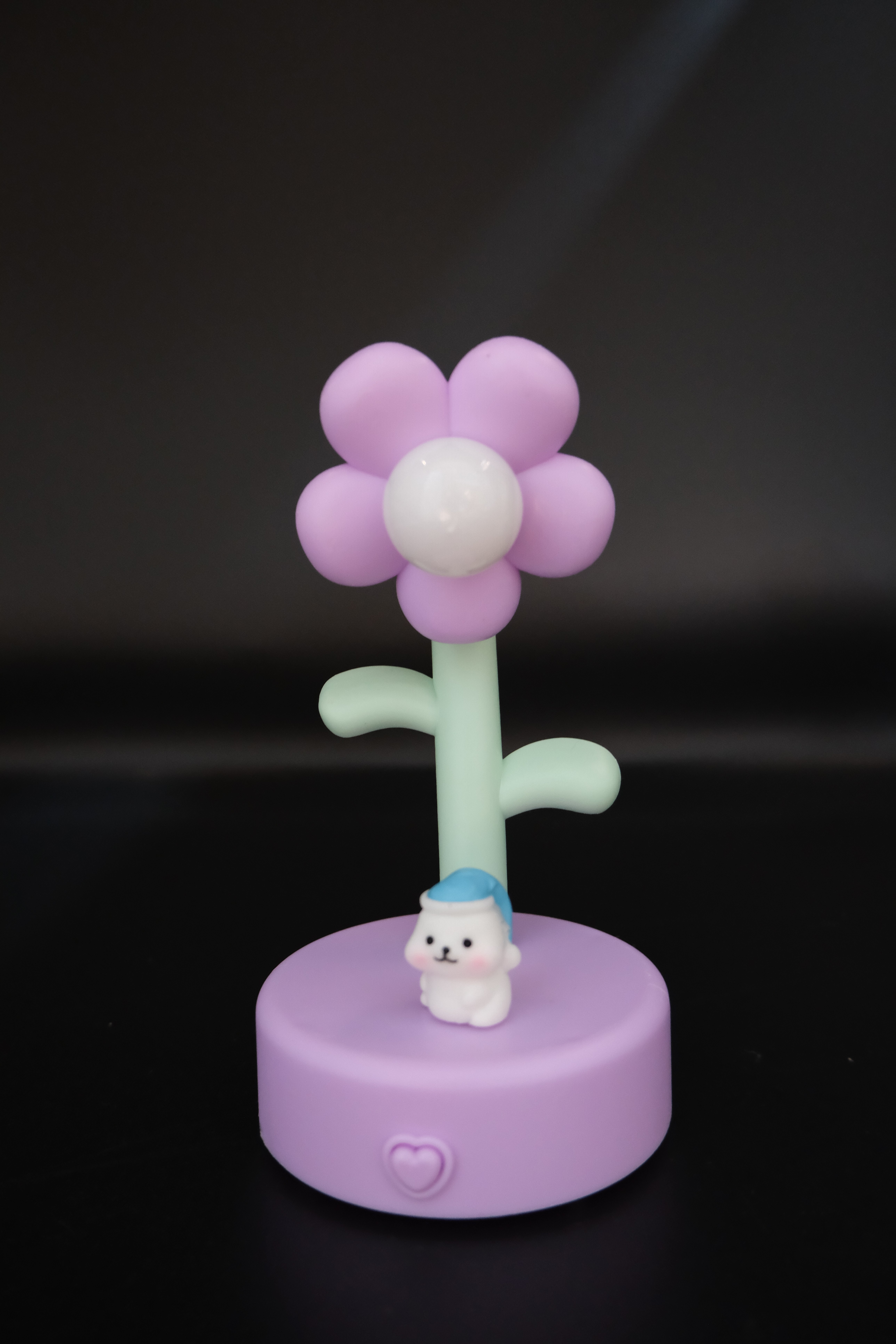花朵形状小夜灯 紫色