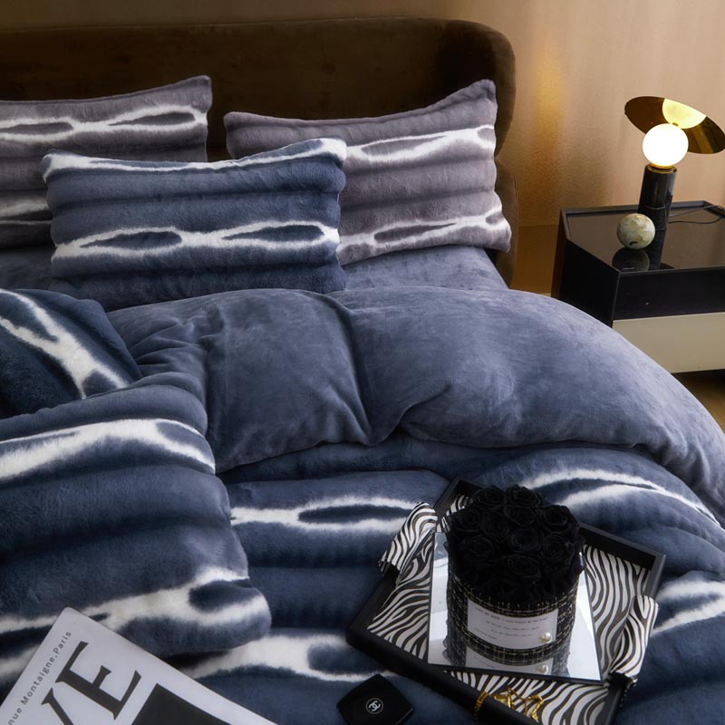 a类皮草绒四件套加厚兔毛绒被套床单保暖牛奶绒套件4冬季床上用品详情9