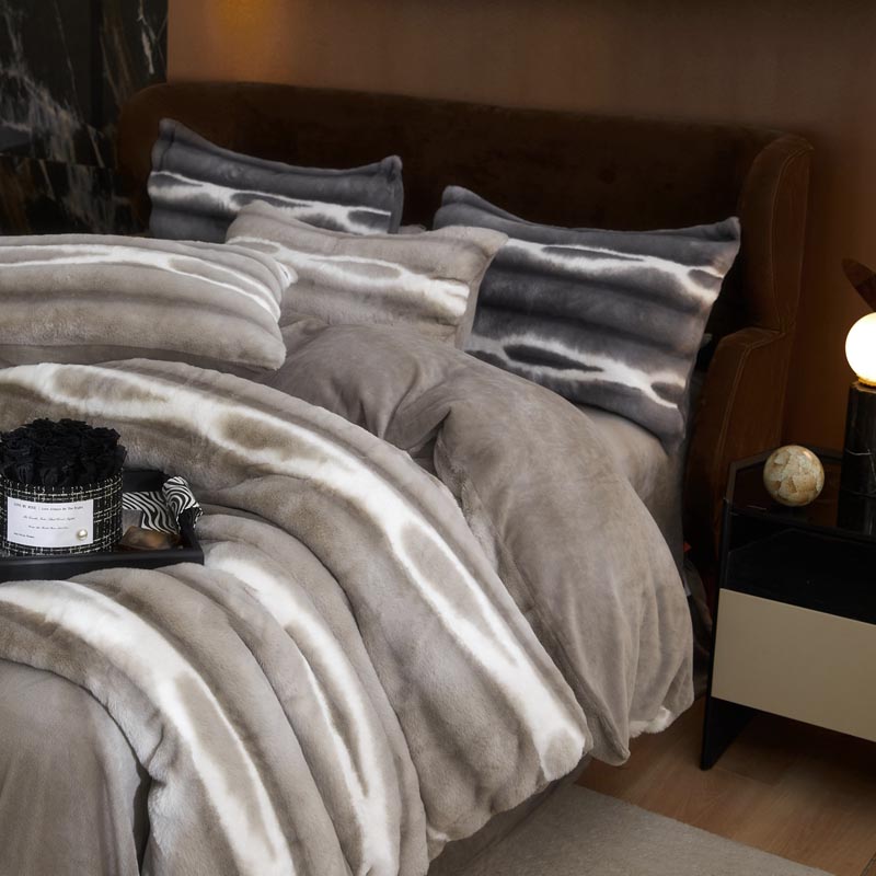 a类皮草绒四件套加厚兔毛绒被套床单保暖牛奶绒套件4冬季床上用品详情6