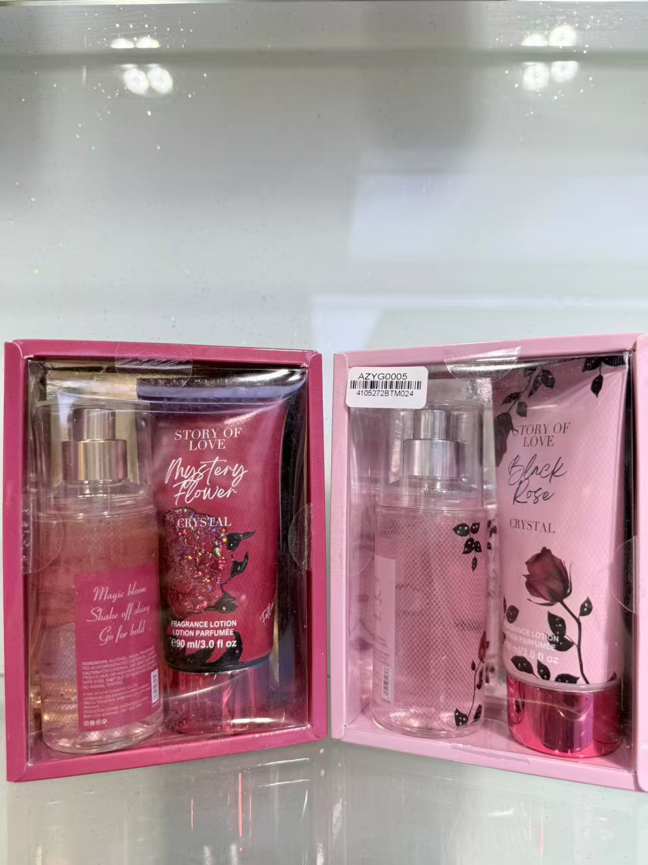 新款外贸跨境货源越南东南亚香水女士套盒身体乳两件套持久留香