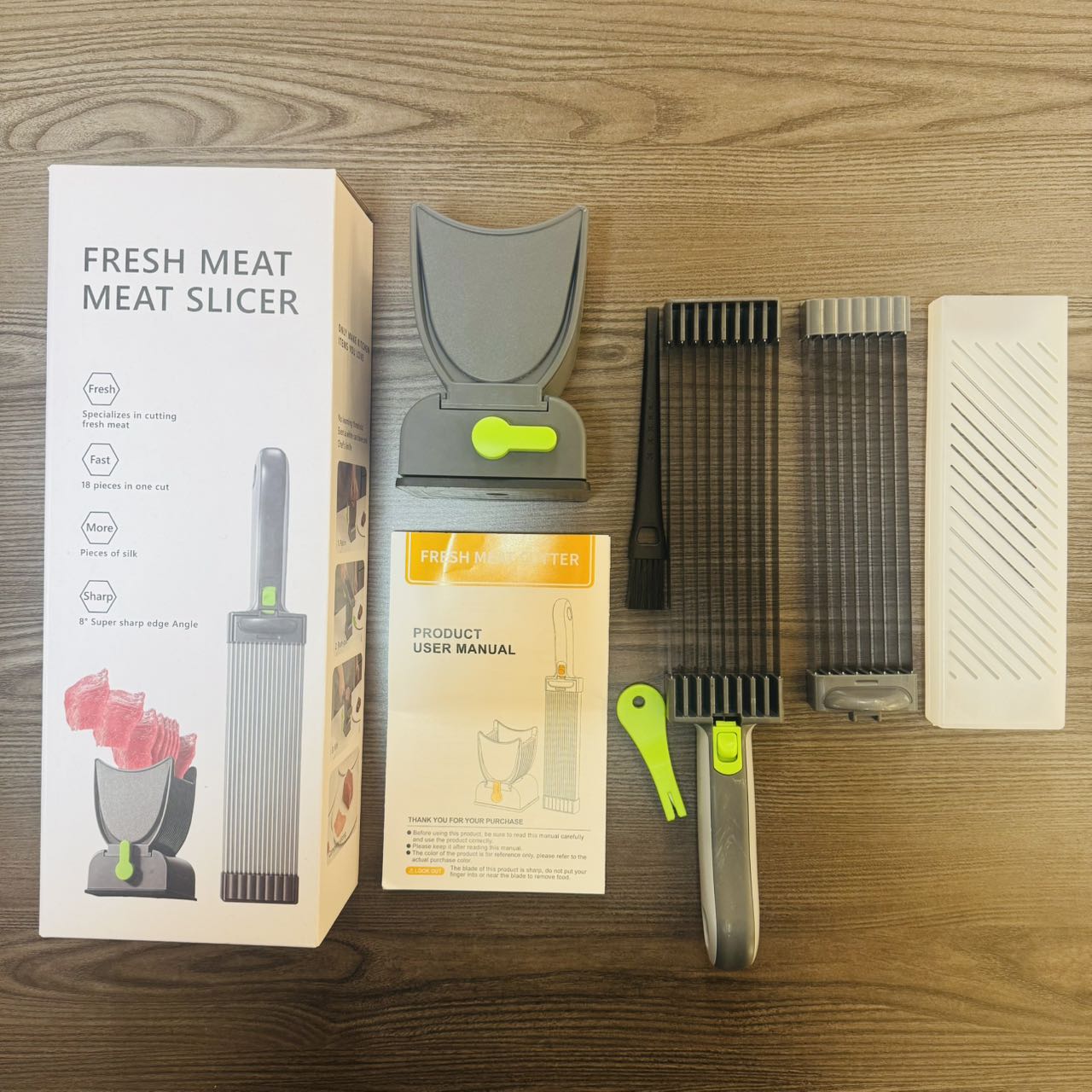 Multi-functional meat slicer