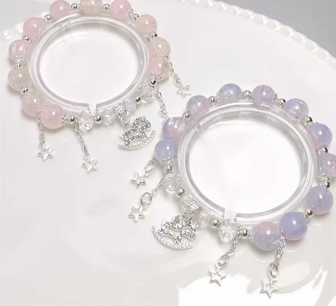 抖店多色链女士手链手串古银礼品店爆款情侣手链手链手链古风仿古国风水晶手链水晶手串水晶手串饰独角兽