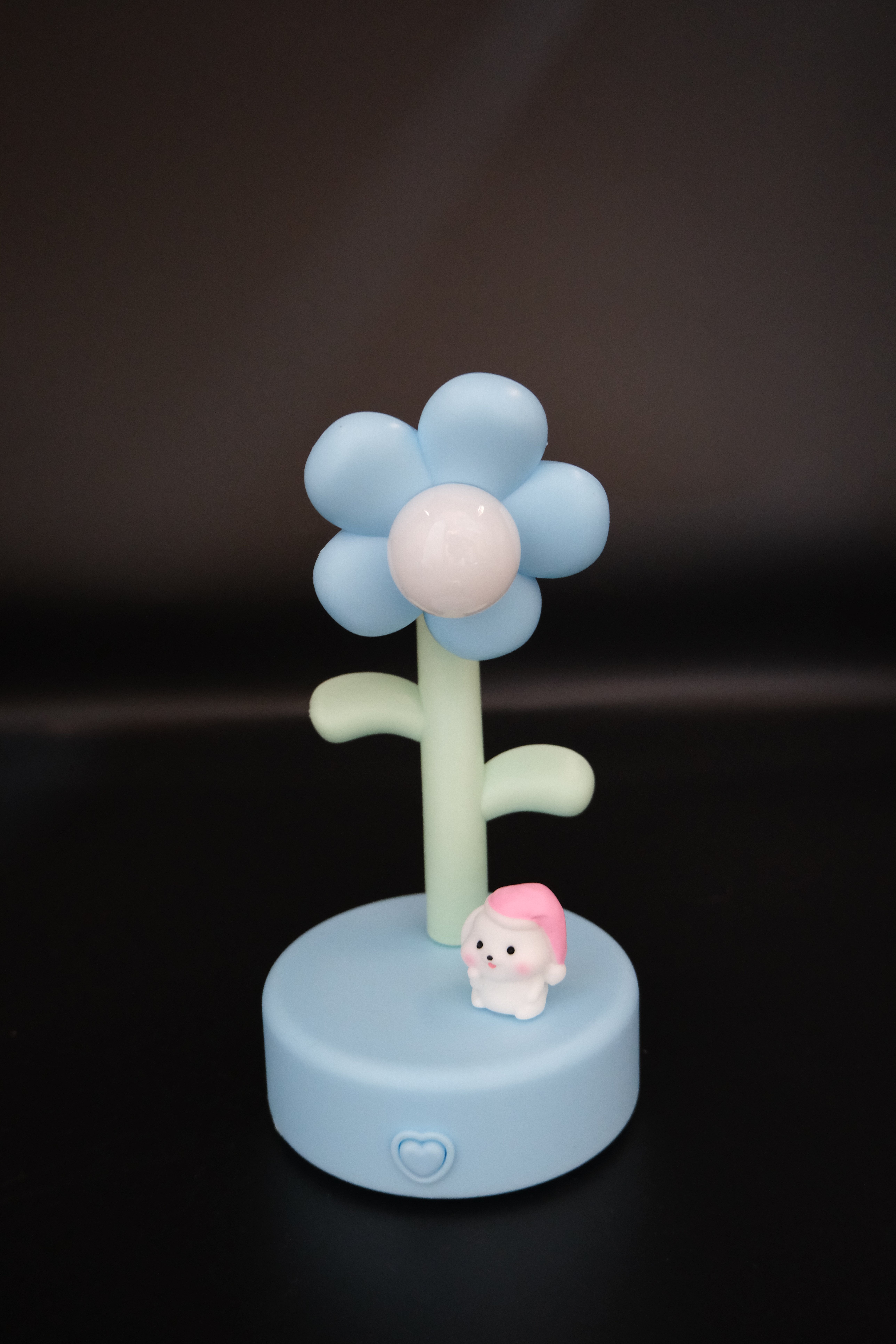 花朵形状小夜灯 蓝色